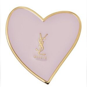 YSL Beaute Heart Purse Mirror AND New In Package YSL Zippered Cosmetic Pouch